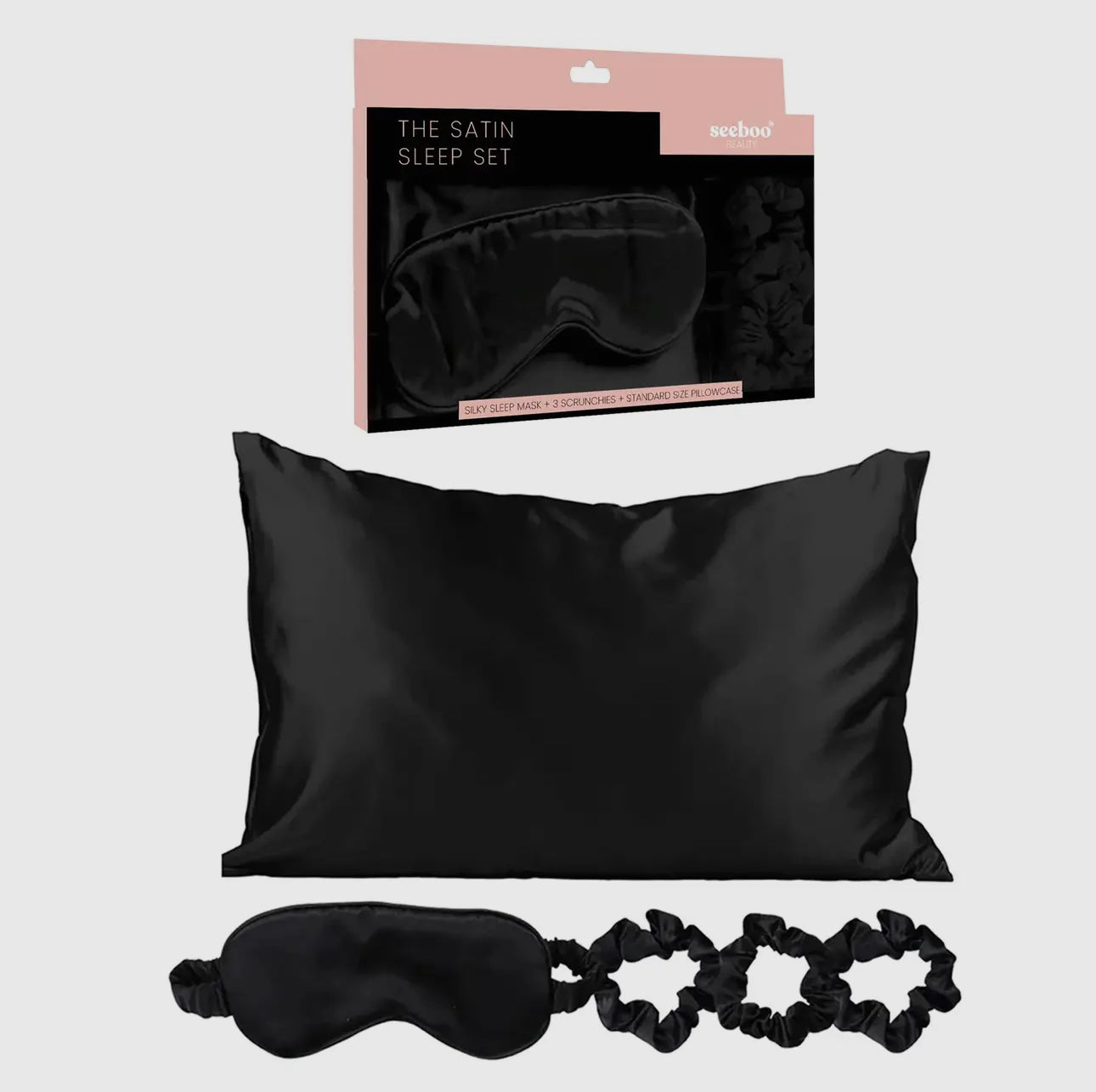 PrettySMART Sleep Mask & Pillow Case Set