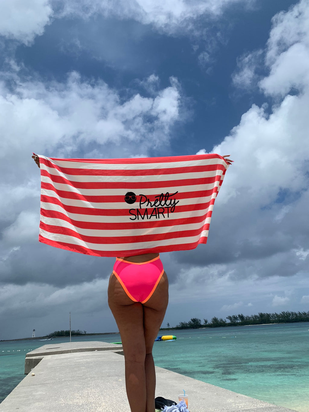 P$ Oversized Beach Towel