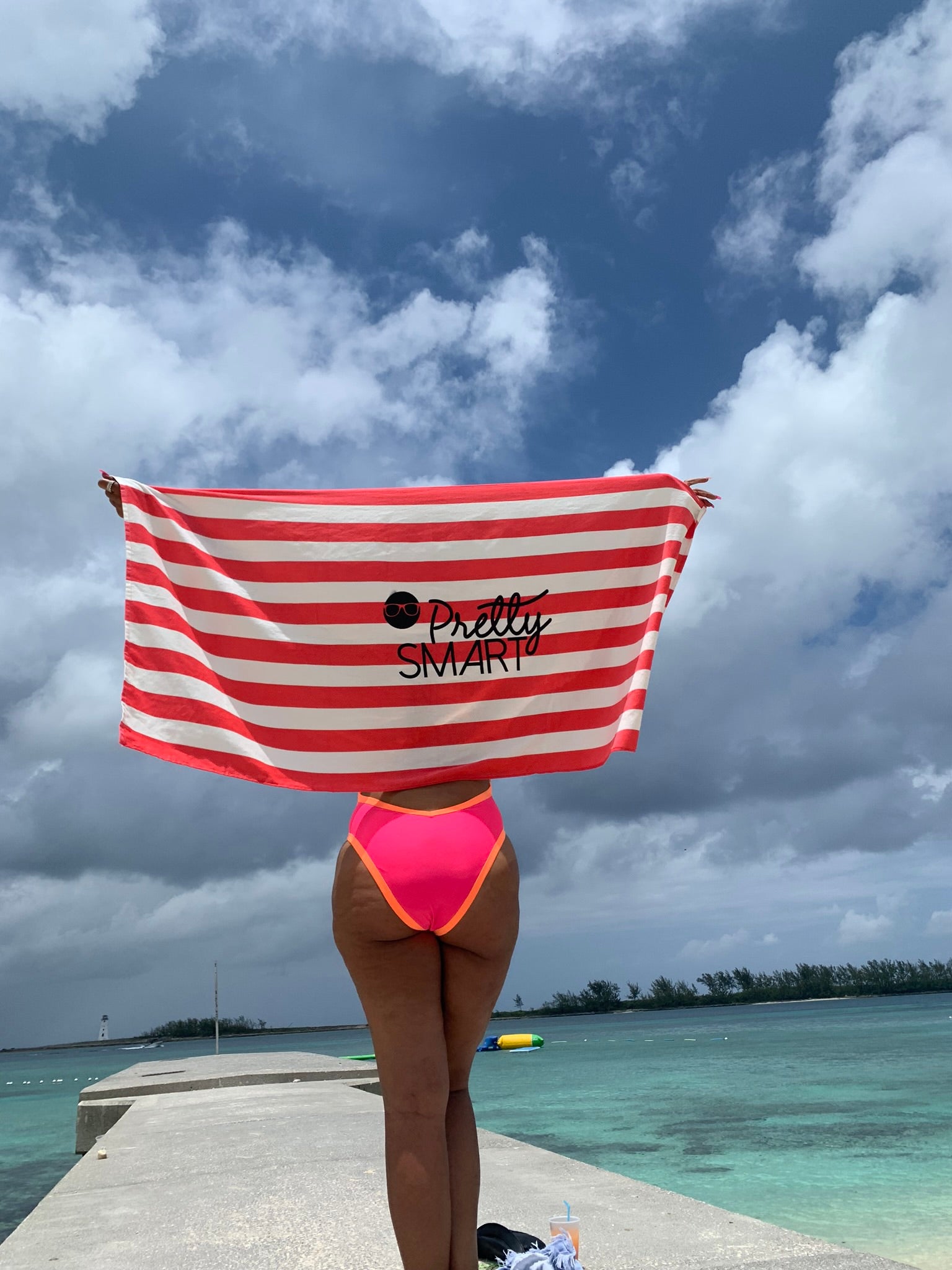 P$ Oversized Beach Towel