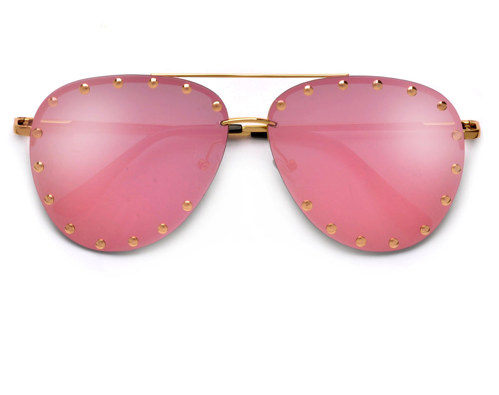 KashDoll Inspired Studded Aviator Sunglasses