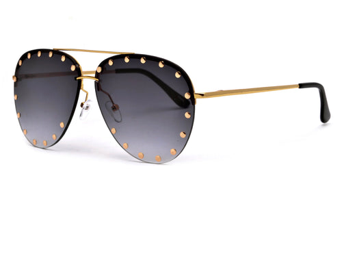 KashDoll Inspired Studded Aviator Sunglasses