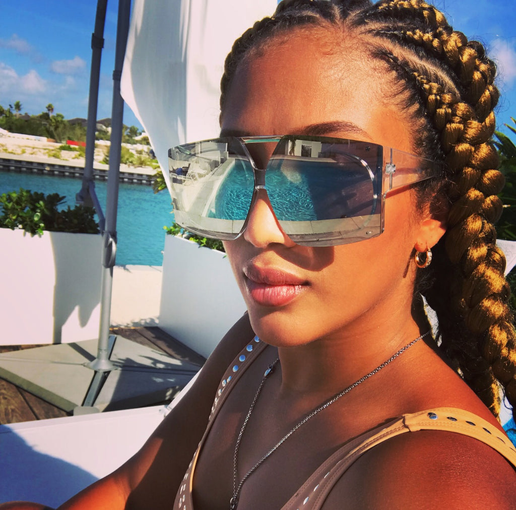 Oversized Bar Sunglasses